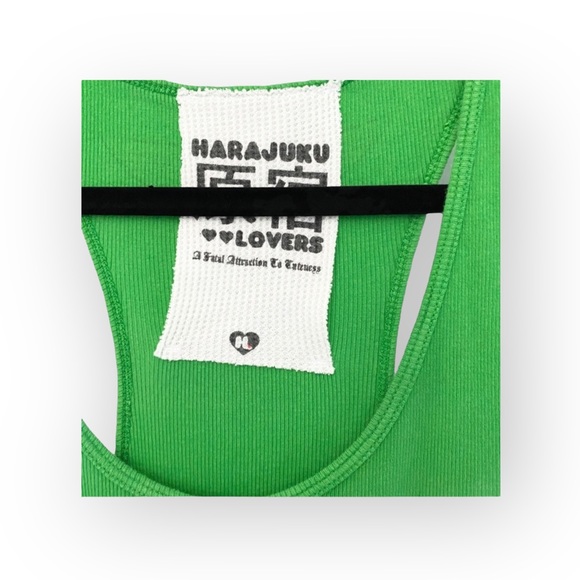 new Harajuku Lovers ❤︎ Gwen Stefani Face Graphic Tank Top ❤︎ Emerald Green ❤︎ XL - Picture 5 of 16